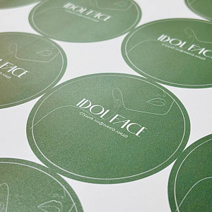 Наше портфолио - Печать наклеек для компании IDOL FACE Наше портфолио - Печать наклеек для компании IDOL FACE